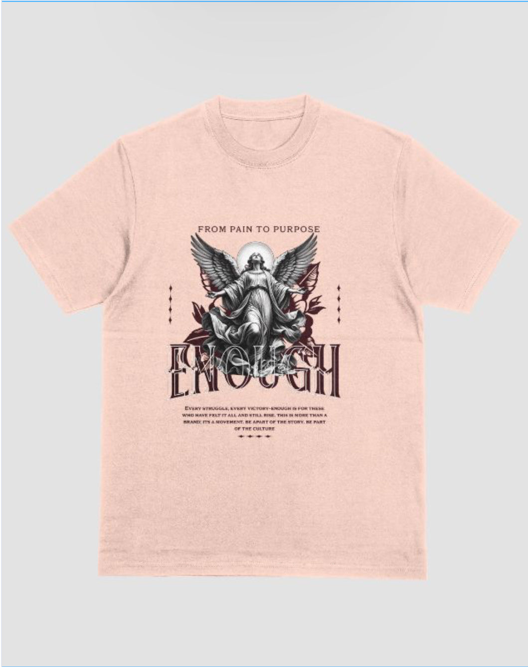 Peach ENOUGH TEE
